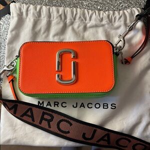 Marc Jacobs Bold Orange and Green Bag